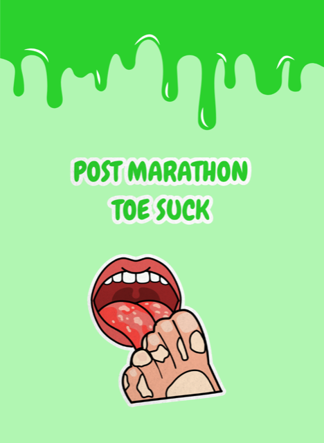 Post marathon toe suck